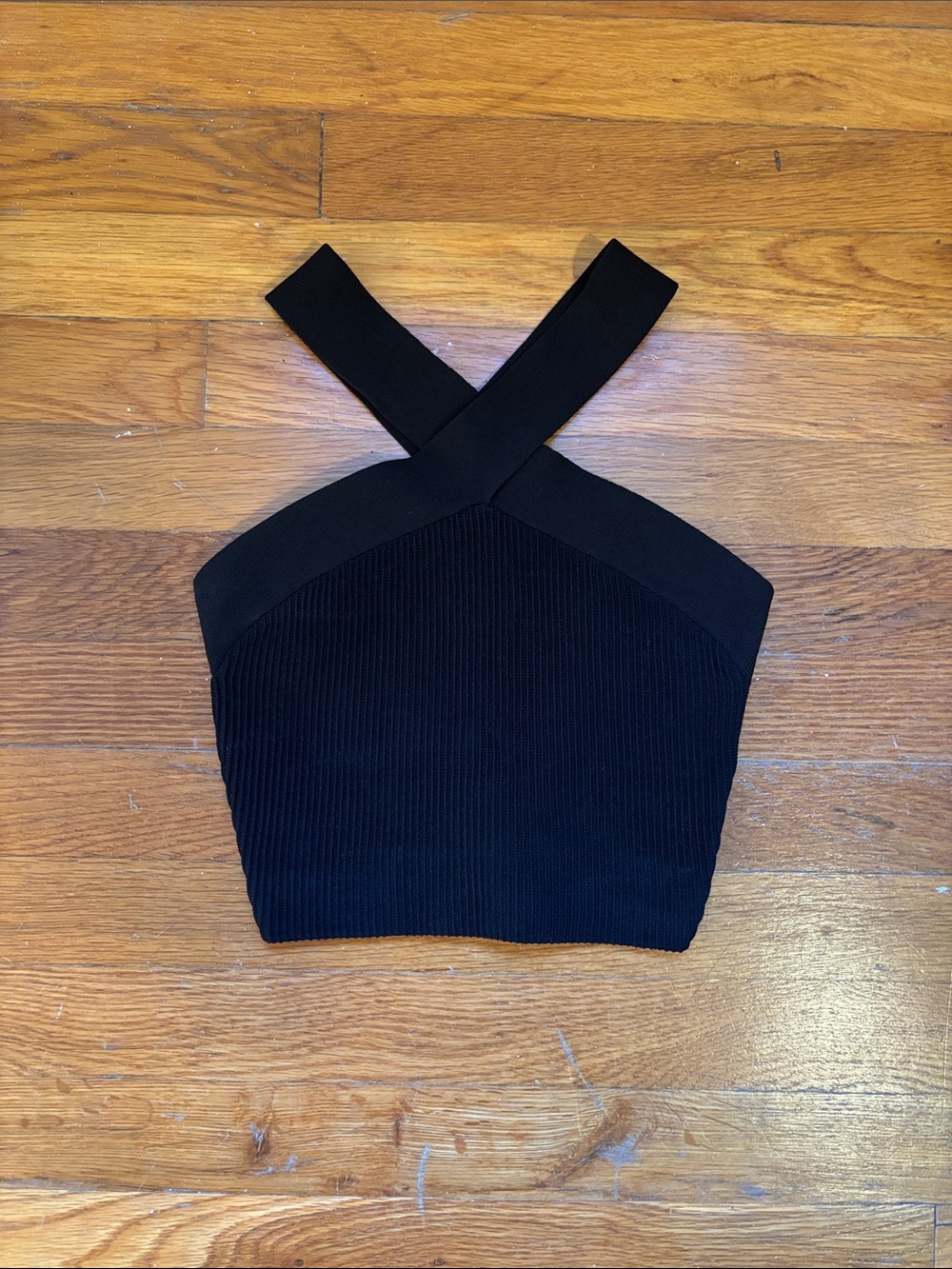 Aritzia cross-strap sculpt tank cropped